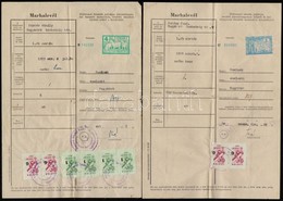 1943-1960 Marhalevél és Szállítólevél, összesen 3 Db, Illetékbélyegekkel - Zonder Classificatie