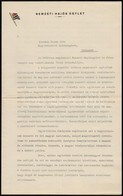 1937 A Nemzeti Hajós Egylet Levele Társegyletének, A Karakán Kajak Clubnak, Amelyben A 75. évfordulóra Tartandó, 1937. S - Zonder Classificatie