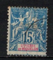 SAINT PIERRE ET MIQUELON      N°  YVERT    64           OBLITERE       ( O   3/02 ) - Used Stamps
