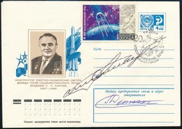 Gennagyij Szarafanov (1942-2005) és Lev Gyomin (1926-1998) Szovjet ?rhajósok Aláírásai Emlékborítékon /

Signatures Of G - Andere & Zonder Classificatie
