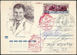 Vjacsiszlav Zudov (1942- ) és Valerij Rozsgyesztvenszkij Szovjet ?rhajósok Aláírásai Levelez?lapon /

Signatures Of Vyac - Other & Unclassified