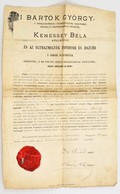 1906 Bartók György Püspök, Filozófus Saját Kézzel Aláírása Papi Kinevezésen - Andere & Zonder Classificatie