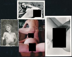 Cca 1973 Extrém Erotikus Képek, 4 Db Vintage Fotó, 9x6 Cm és 9x14 Cm - Andere & Zonder Classificatie