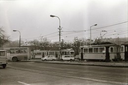 1980 Budapest, Villamosok Az Üll?i úton, 10 Db Szabadon Felhasználható Vintage Negatív, 24x36 Mm - Andere & Zonder Classificatie