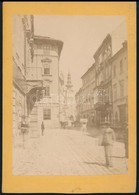 Cca 1890 Pozsony, Szent Mihály Utca Fotó / Pressburg Photo 11x16 Cm - Andere & Zonder Classificatie