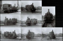 Cca 1960-1970 Linzbauer Tamás: Mozdonyok, 8 Db Fotó, Hátuljukon Pecséttel Jelzettek, 9×14 Cm - Altri & Non Classificati