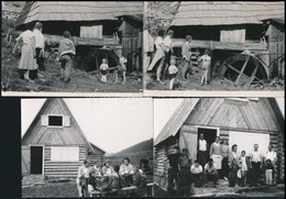 Cca 1964 Vízimalmok, 4 Db Fotó, 9x12 Cm / Water Mills, 4 Photos, 9x12 Cm - Andere & Zonder Classificatie
