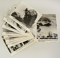 Cca 1960-1980 Katasztrófák 13 Db MTI Sajtófotó 26x22 Cm - Andere & Zonder Classificatie