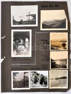 1938-1940 BETE Túranapló, Sok érdekes Feliratozott Fotóval, Leírással, Albumba Rendezve(Aknaszlatina, Szarvashegy, Ipoly - Andere & Zonder Classificatie