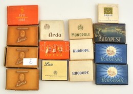 14 Db üres Cigarettás Doboz, Nagyrészt Magyar, Nagyrészt Jó állapotban / Empty Vintage Tobacco Boxes - Reclame