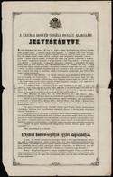 1861 A Nyitrai Honvéd-segély Egylet Alakulási Jegyz?könyve és Alapszabályai. Jegyezte: Lehotay Gedeon. Hn., Ny.n., Hajtá - Sonstige & Ohne Zuordnung