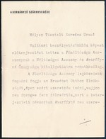 1923 Hardy Kálmán Sorhajóhadnagynak (kés?bb Vezérf?kapitány), A Kormányzó Szárnysegédjének (Horthy Miklós Szárnysegédje  - Sonstige & Ohne Zuordnung