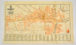 1928 Miskolc Térképe, 1:10000, Terv. Sz?cs Sándor, Turistaság és Alpinizmus, 73×45 Cm - Andere & Zonder Classificatie