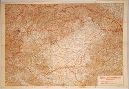 1939 Csonka-Magyarország áttekint?térképe, Kiadja A M. Kir. Térképészeti Intézet, Szakadt, 71x100 Cm - Sonstige & Ohne Zuordnung