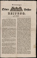 1838 Vereinigte Ofner Und Pester Zeitung. 1838. Március, Jó állapotban, 179-182 P. Ritka! - Ohne Zuordnung