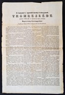 1865 ? Császár S Apostoli Királyi Felségének Trónbeszéde Melyel 1865-dik évi Karácson Hava 14-kén Magyarország Közország - Ohne Zuordnung