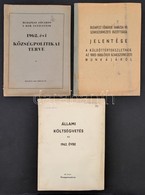 1962-1966 3 Db Nyomtatvány: 

1962 Állami Költségvetés Az 1962. évre. 35. Fejezet. Pénzügyminisztérium, 143 P. Papírköté - Ohne Zuordnung