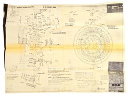 DeLorean Sportautó Abroncsterve, Fénymásolat, 83x119 Cm./
Rim Plans Of DeLorean Sport Car, Copy, 83x119 Cm. - Ohne Zuordnung