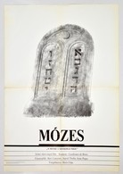 1989 Mózes, Olasz-angol Film Plakát, Hajtásnyommal, 83x57 Cm - Sonstige & Ohne Zuordnung