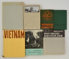 Vegyes Könyvtétel, 7 Db: 
Beszél? Tájak. Bp., 1963, Magvet?. Kiadói Egészvászon-kötés. 
Budapest. Panoráma Utikönyvek. S - Ohne Zuordnung