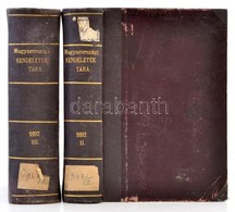 Magyarországi Rendeletek Tára. Huszonhatodik Folyam. 1892 V-VIII+IX-XII. Füzetek. (Két Kötetben.) Bp., Nágel Ottó, Pesti - Zonder Classificatie