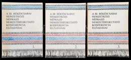 A II. Békéscsabai Nemzetközi Néprajzi Nemzetiségkutató Konferencia El?adásai I-III. Kötet. Szerk.: Eperjessy Ern?, Krupa - Ohne Zuordnung