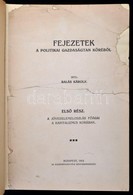 Balás Károly: A Jövedelemeloszlás F?ágai A Kapitalizmus Korában. Fejezetek A Politikai Gazdaságtan Köréb?l. Els? Rész. B - Ohne Zuordnung