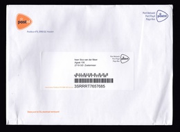 Netherlands: Official Registered Cover Of Dutch Postal Service, 2018, Postage Paid, Office Houten (minor Creases) - Covers & Documents