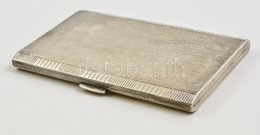 Ezüst (Ag.) Cigarettatárca, Jelzett, 13×8×1 Cm, Nettó 183,2 G - Sonstige & Ohne Zuordnung