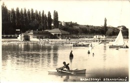 T3 1932 Badacsony, Strandfürd?, Fürd?z?k, Evez?sök, Vitorlás. Domoniczky S. Photo (fa) - Ohne Zuordnung