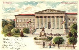 * T3 Budapest VIII. Nemzeti Múzeum. Kunstanstalt Kosmos S. IX. Litho (Rb) - Ohne Zuordnung