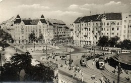 T2/T3 Budapest XI. Móricz Zsigmond Körtér, Villamosok, Autóbusz, Képz?m?vészeti Alap Kiadása (EK) - Zonder Classificatie