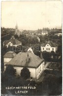 T2/T3 1925 Budapest XVI. Mátyásföld, Közép-Mátyásföld Látképe, Villa, Templom. Photo (EK) - Zonder Classificatie