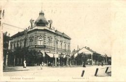 T2/T3 Budapest XIX. Kispest, Takarékpénztár Rt., Otthon Vendégl?, étterem és Kávéház, Csemege üzlet, Villamos. Fischhof  - Ohne Zuordnung