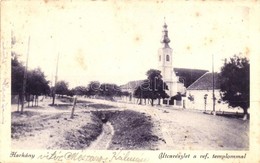 T3 1936 Harkány, Utcakép A Református Templommal. Székely Dohányáruda Kiadása  (fl) - Non Classificati