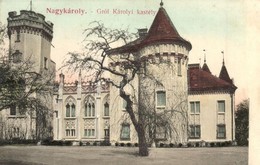 T2 Nagykároly, Carei, Grosskarol; Gróf Károlyi Kastély. Csókás László Kiadása / Schloss / Castle - Zonder Classificatie