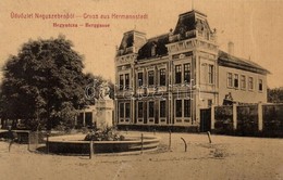 T3 Nagyszeben, Hermannstadt, Sibiu; Hegy Utca, Díszkút. No. 65. / Berggasse / Street View, Fountain (r) - Zonder Classificatie