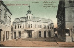 T2/T3 Szászváros, Broos, Orastie; Utcakép, Ardeleana Román Bank / Street View, Romanian Bank  (EK) - Ohne Zuordnung