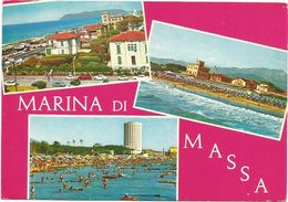 X1302 Marina Di Massa - Panorama Vedute Multipla / Viaggiata 1972 - Massa