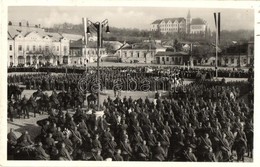 T2 1938 Léva, Levice; Bevonulás, Tábori Mise A Kossuth Téren / Entry Of The Hungarian Troops, Field Mass, 'vissza' So. S - Zonder Classificatie