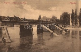 ** T2/T3 Pöstyén, Piestany; Brücke An Der Wag / Vág-híd, Meteor Fényirda Kiadása / Bridge (EK) - Ohne Zuordnung