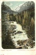 * T2/T3 Tátra, Tarpatak, Nagy Vízesés, Híd. Kiadja Feitzinger Ede 1904/14. / Kohlbachthal, Grosser Wasserfall / Waterfal - Ohne Zuordnung