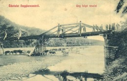 T4 Nagyberezna, Velykyi Bereznyi, Velky Berezny; Ung Folyó Részlet, Híd, Szarvasmarhák. W. L. 2787. / Uzh River, Bridge, - Unclassified