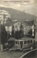 ** T2/T3 Abbazia, Opatija; Plöbst's Hotel Schweizerhof / Hotel And Restaurant With Tram. Josip Skrablin Fotograf  (EK) - Non Classificati