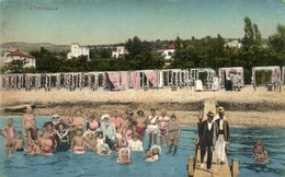 T2/T3 Crikvenica, Cirkvenica; Bathing People On The Beach. Montage (fl) - Ohne Zuordnung