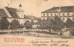 T2/T3 1899 Eszék, Osijek, Esseg; Festung, Die Hauptwache /  Vár ?rség, Rend?rség. Georg Knittel Kiadása / Fortress, Poli - Ohne Zuordnung