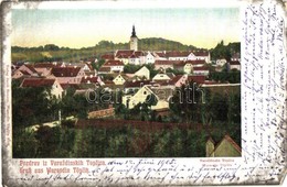 * T4 Varasdfürd?, Warasdin-Töplitz, Varazdinske-Toplice; Látkép, Kiadja Jacob Strauss / General View (EM) - Ohne Zuordnung