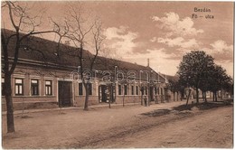 T2 Bezdán, Bezdan; F? Utca, üzlet. Ligeti Gy?z? Kiadása / Main Street, Shops  + 1941 Zombor Visszatért So. Stpl. - Zonder Classificatie