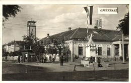 * T2 Újverbász, Verbász, Vrbas;  Országzászló, újságosbódé, Katonák, Kerékpár / Hungarian Flag, Newsstand, Soldiers, Bic - Zonder Classificatie