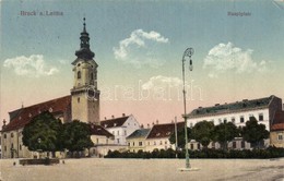 T2/T3 Lajtabruck, Bruck And Der Leitha; F? Tér és Templom / Hauptplatz / Main Square, Church (EK) - Unclassified